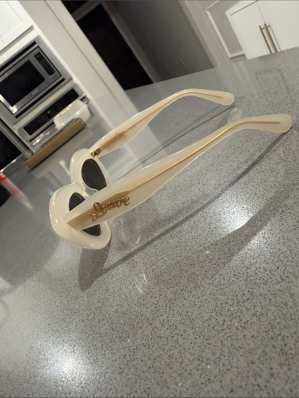 Loewe Cream and Black Cat-Eye Sunglasses - Picture 2 of 10